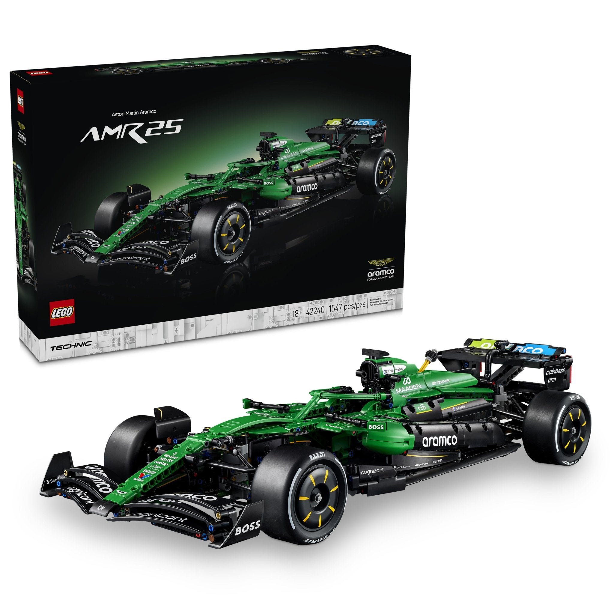 LEGO® Technic Aston Martin Aramco AMR25 F1 Car 42240 — Set