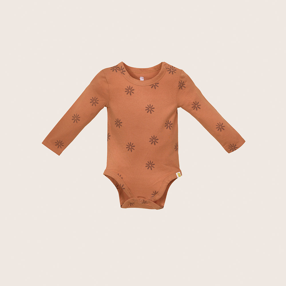 rise little earthling LS Graphic Bodysuit BUHON00 - Cream / 0-3m