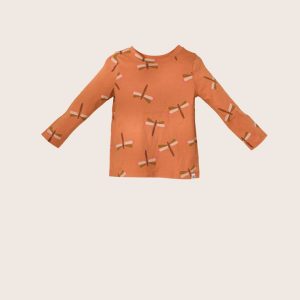rise little earthling Long-Sleeve Shirt - Hazel Dragonfly / 2-3y