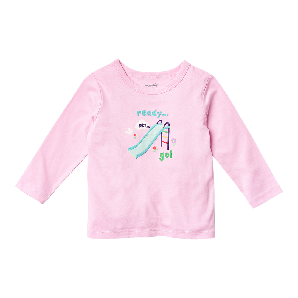 Ms.Rachel Long Sleeve Tees - Light Blue / 2-3y - Image 4