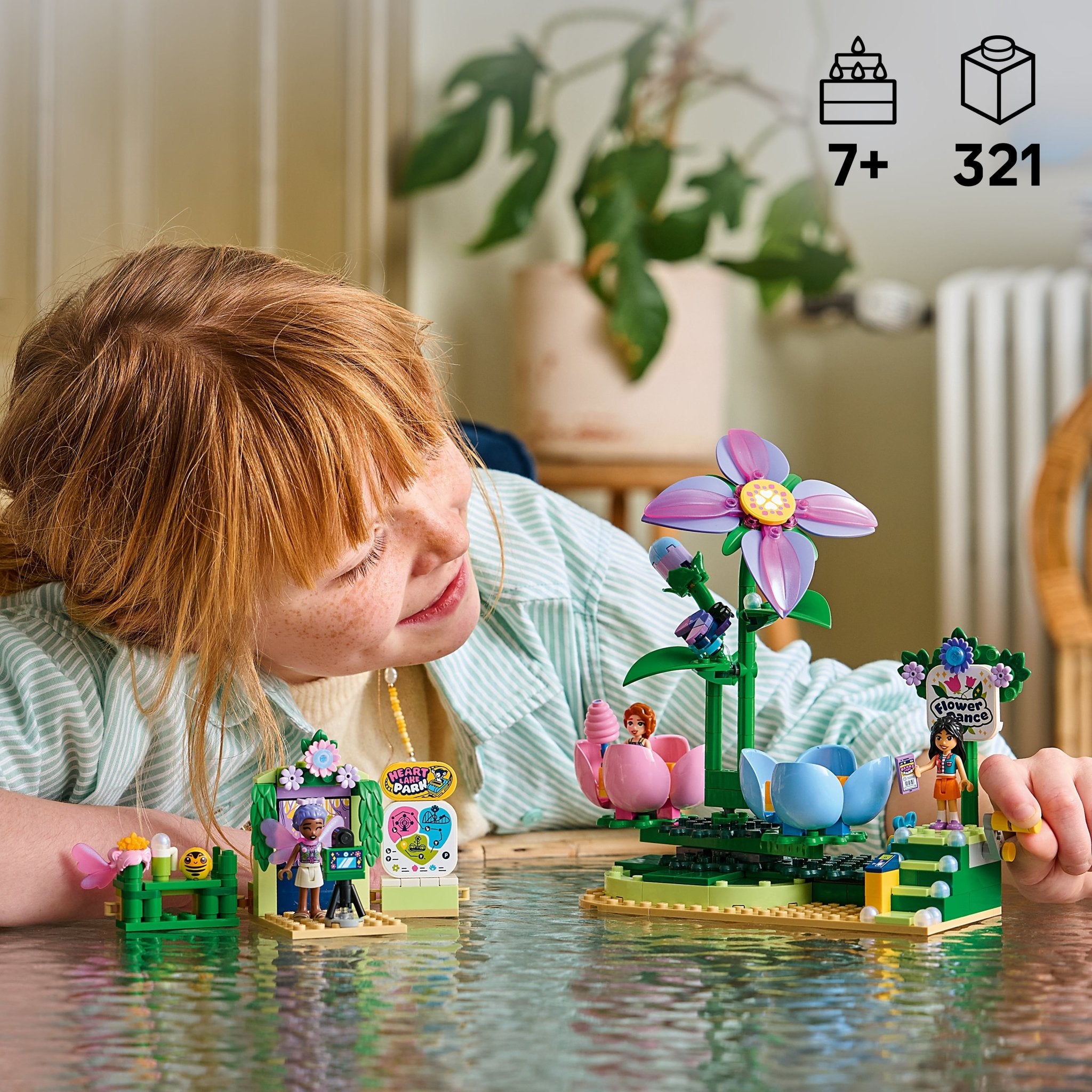 LEGO® Friends Spinning Flower & Fairy Teacup Ride 42702 — Toy - Image 2