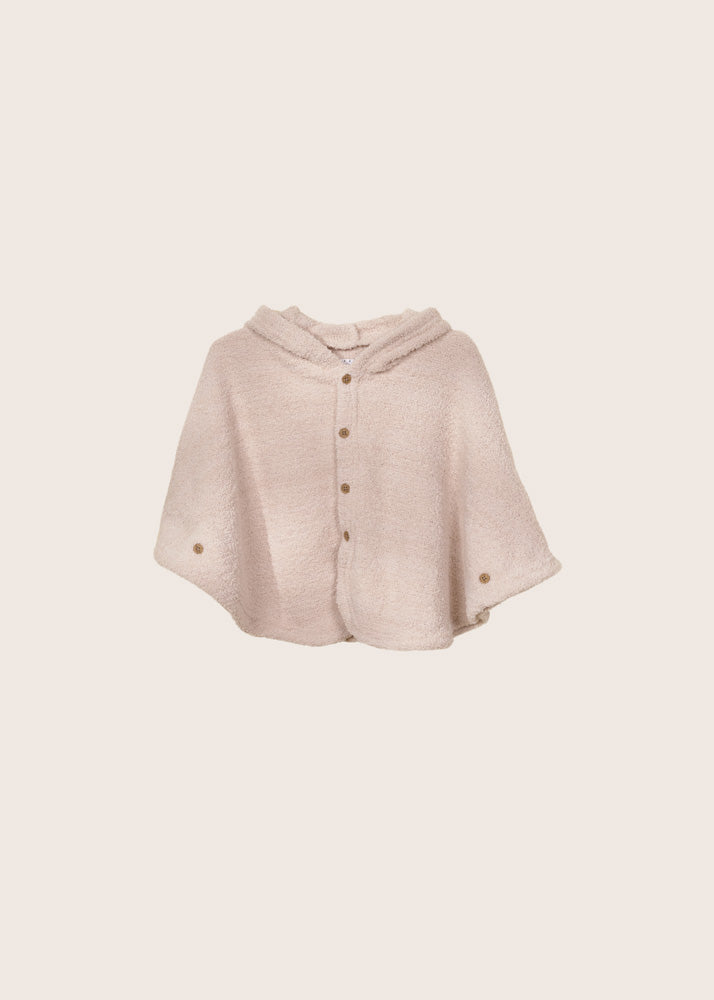 Rise Little Earthling Fleece Poncho - Cream / 18-24m - Image 2