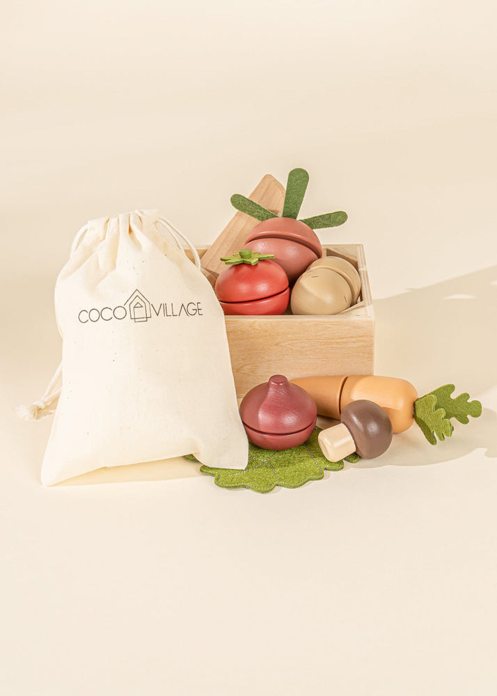 Coco Village Wooden Vegetables playset — Basket - Image 6