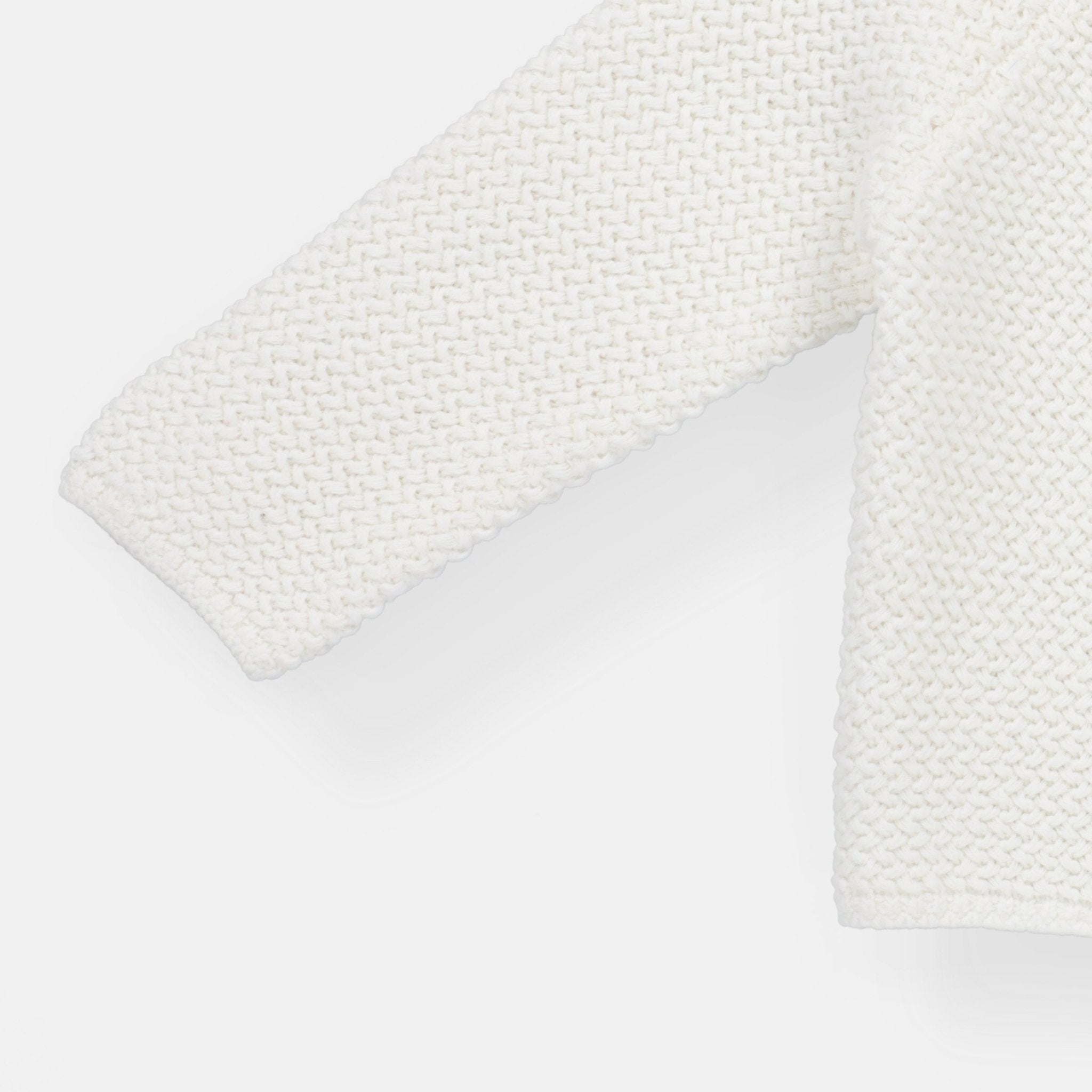 Rise Little Earthling Texture Knit Cardi - Antique White / 0-3m — Catalog Product - Image 3