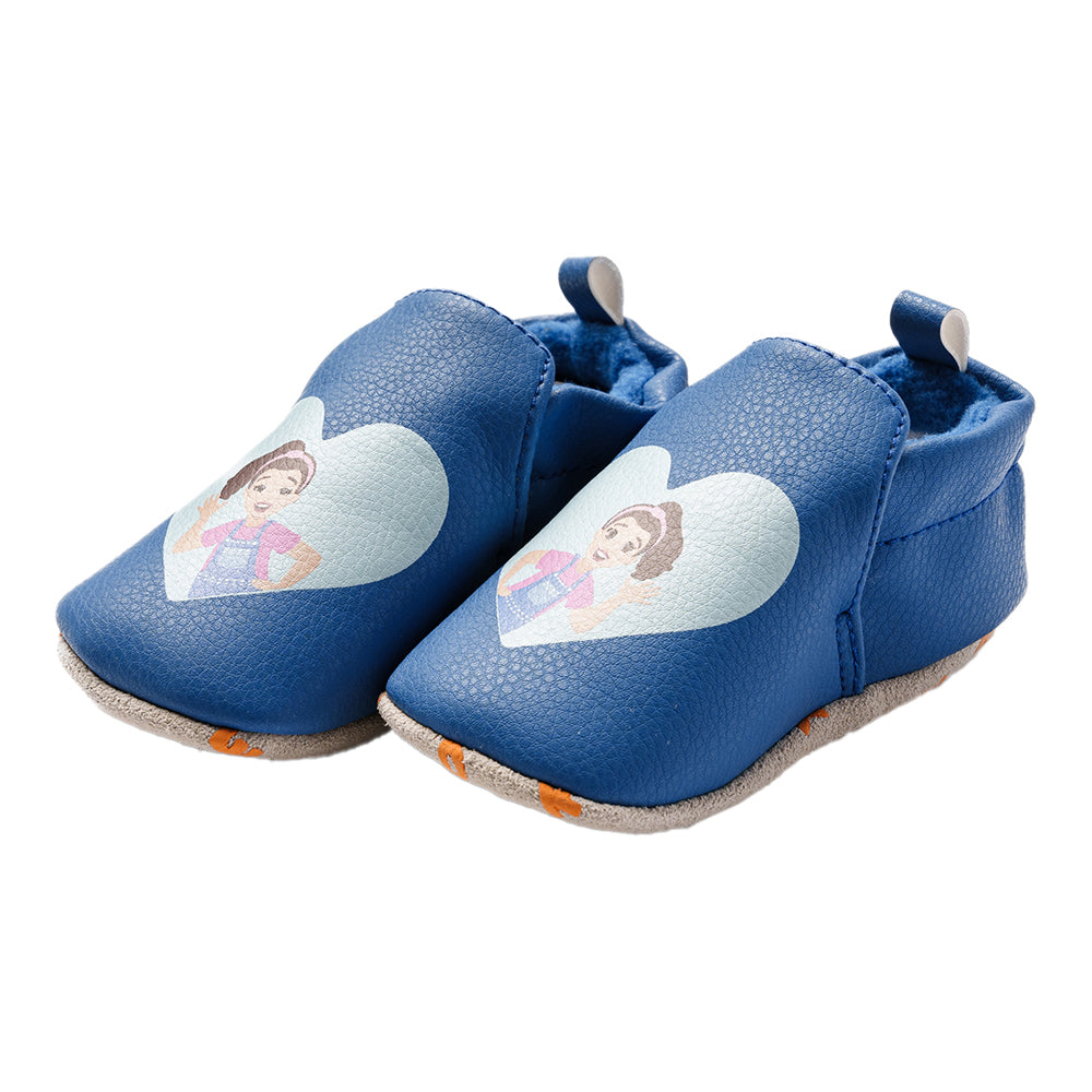 Ms.Rachel Baby Slippers MRF24FW00 - Blue / 3-6m — Print - Image 2