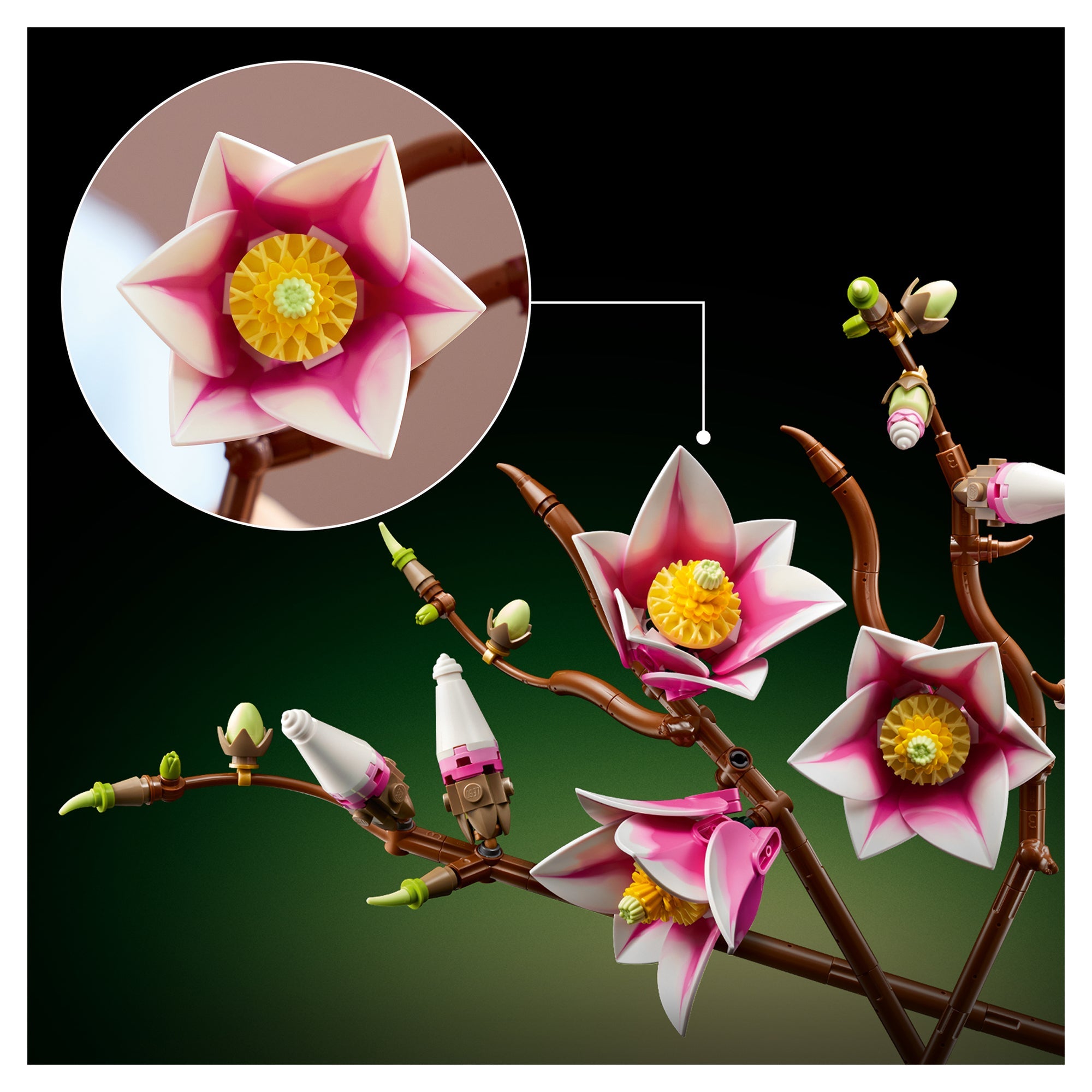 LEGO® Botanicals Magnolia Branches 11510 — Set - Image 5