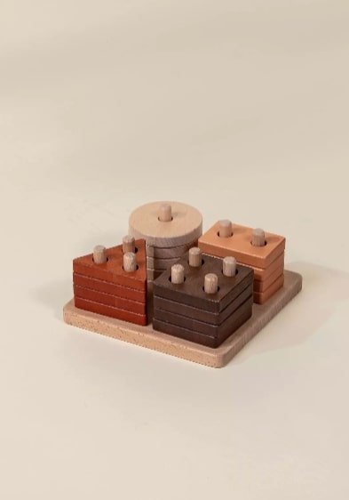 Coco Village Wooden Stacking Shapes - 12 pcs — Puzzle - Image 4