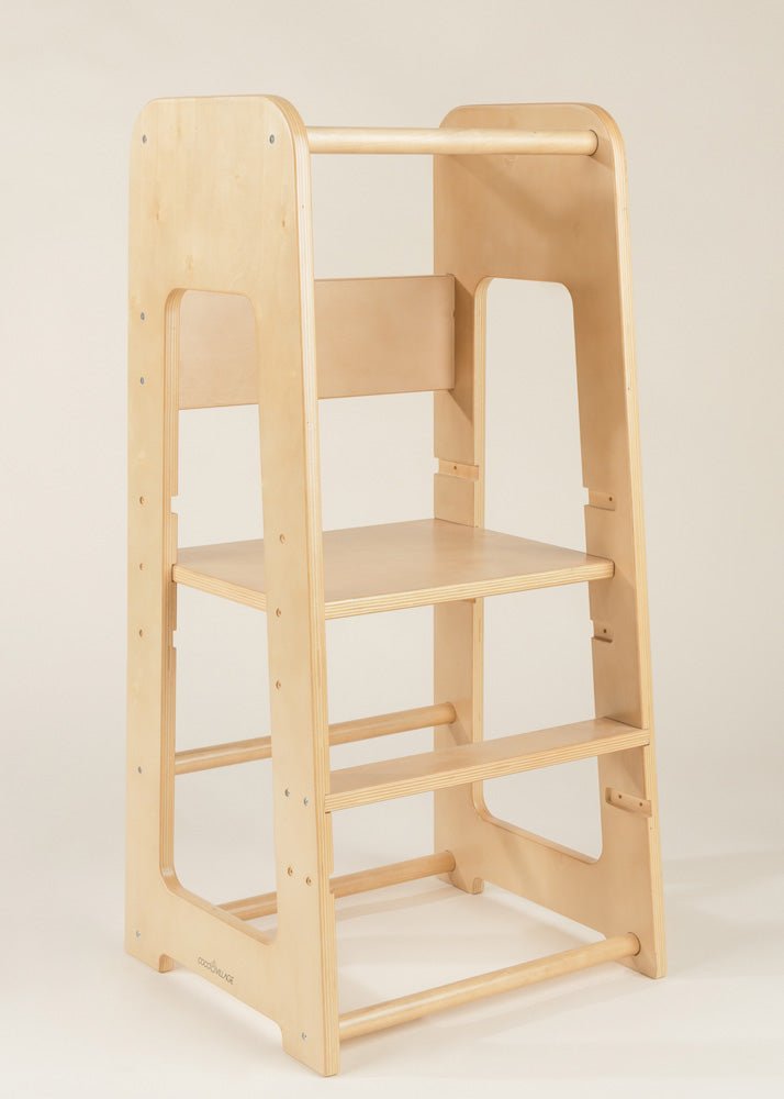 Coco Village Educational Tower - Natural Wood — Can