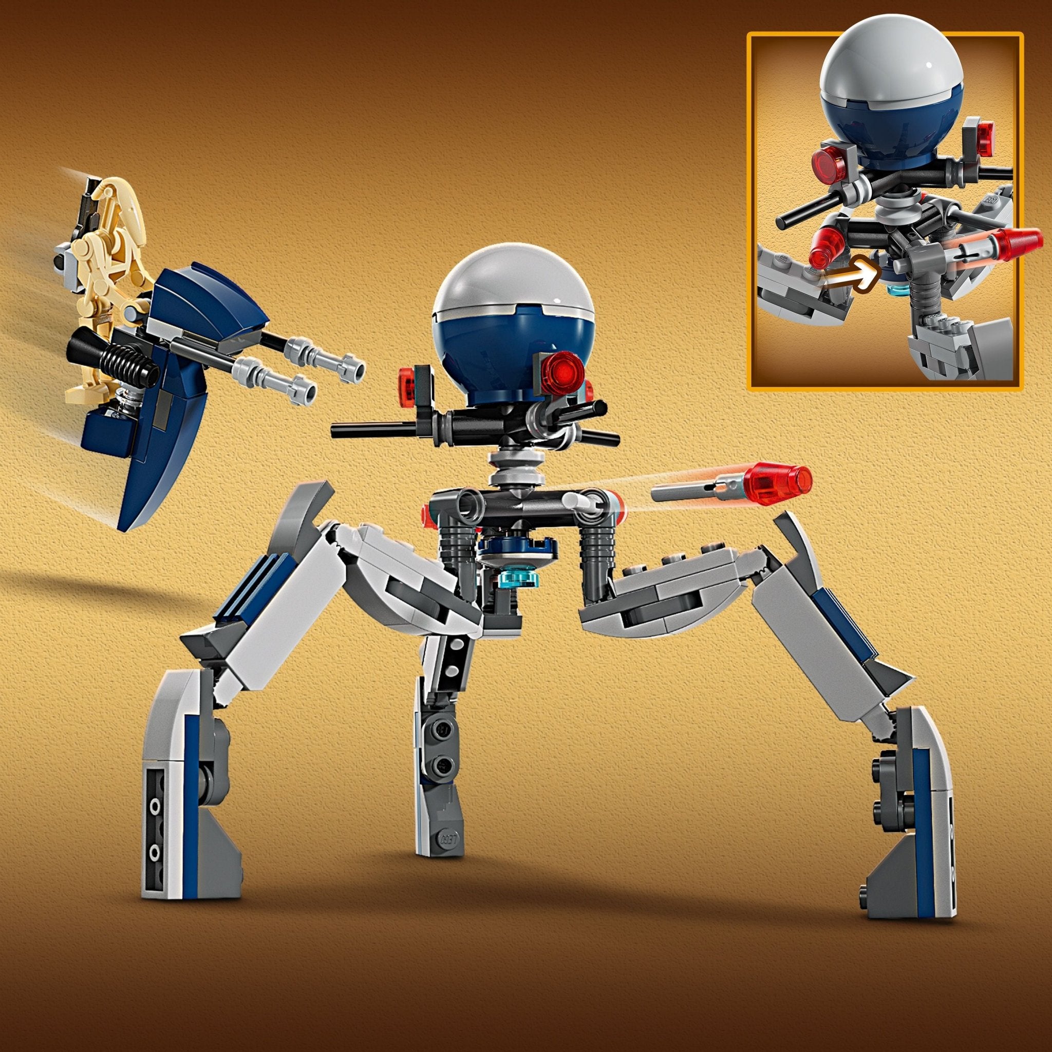 LEGO® Star WarsTM Clone TrooperTM & Battle DroidTM Battle Pack 75372 — Figure - Image 8
