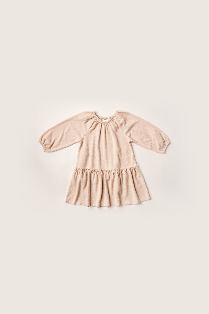 Rise Little Earthling Cozy Dress Oatmeal - Oatmeal / 12-18m