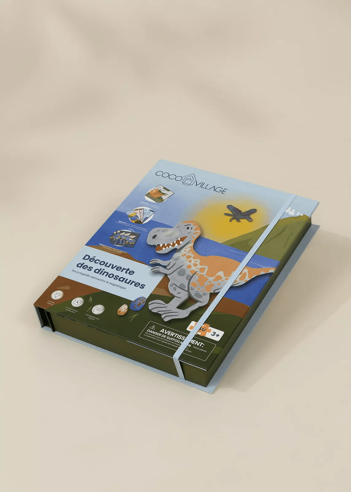 Coco Village Interactive & Magnetic Encyclopedia–Dinosaur Discovery (French Version) — Set