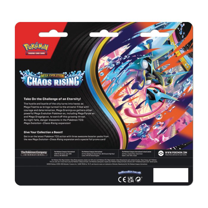 Pokemon Pokémon TCG: Mega Evolution Chaos Rising Three-Booster Blister I Limit 2 per customer — Card - Image 3