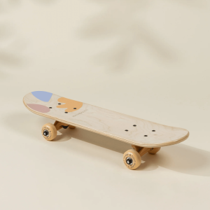 Coco Village Kids’ Wooden Classic Skateboard – Groovy — Helmet