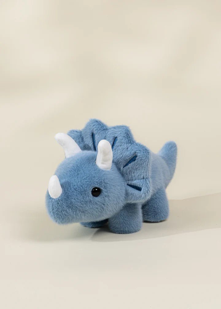 Coco Village Dino Plush Toy Blue Triceratop