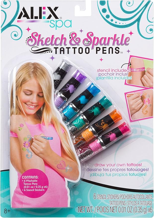 Sketch & Sparkle Tattoo Pens — Art