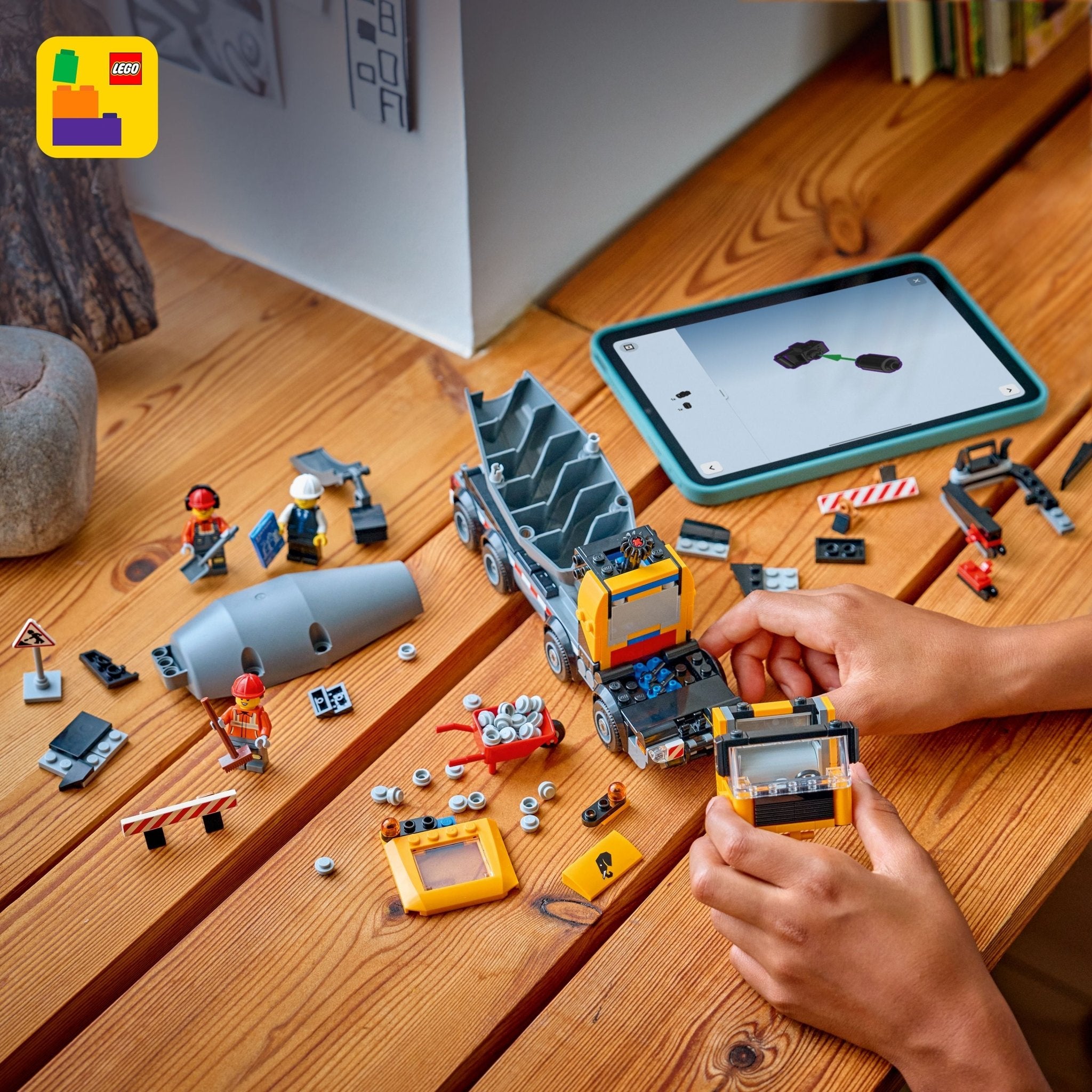 LEGO® City LEGO® Cement Mixer 60478 — Toy - Image 6