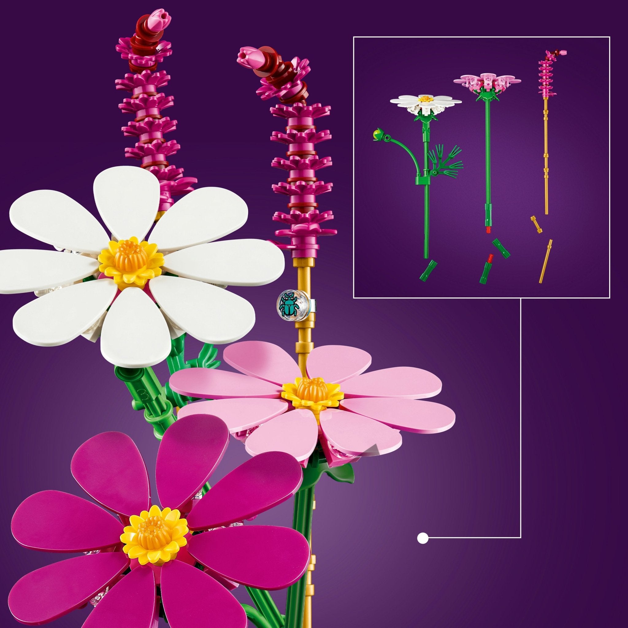 LEGO® Botanicals Cosmos Flowers 11514 — Toy - Image 3