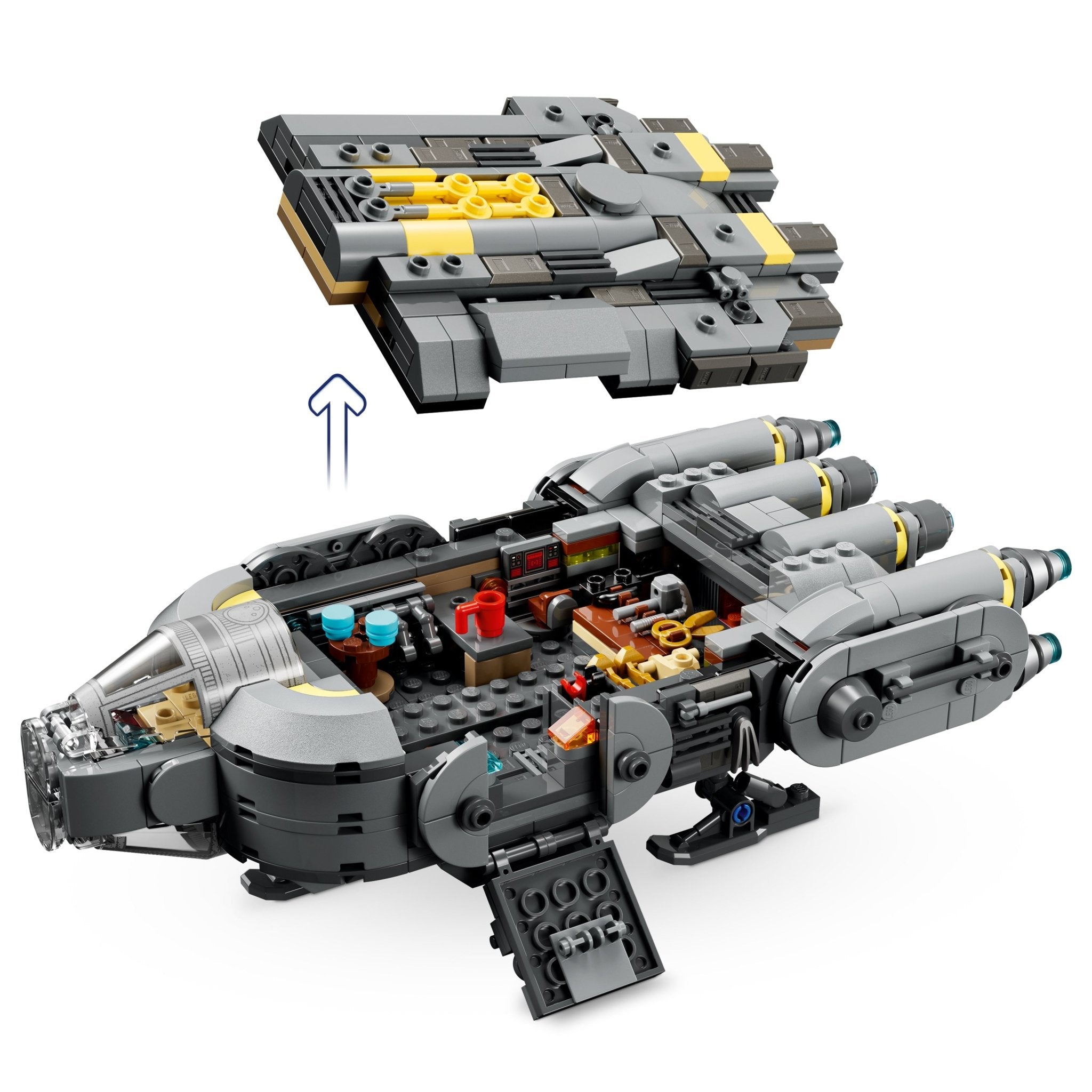 LEGO® Star Wars: The Mandalorian and Grogu Anzellan Starship 75445 — Toy - Image 3