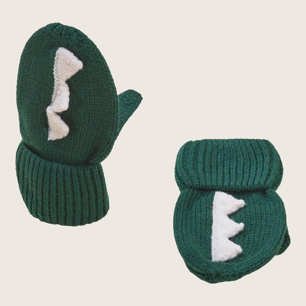 rise little earthling Knit Dino Mitts — Catalog Product - Image 6