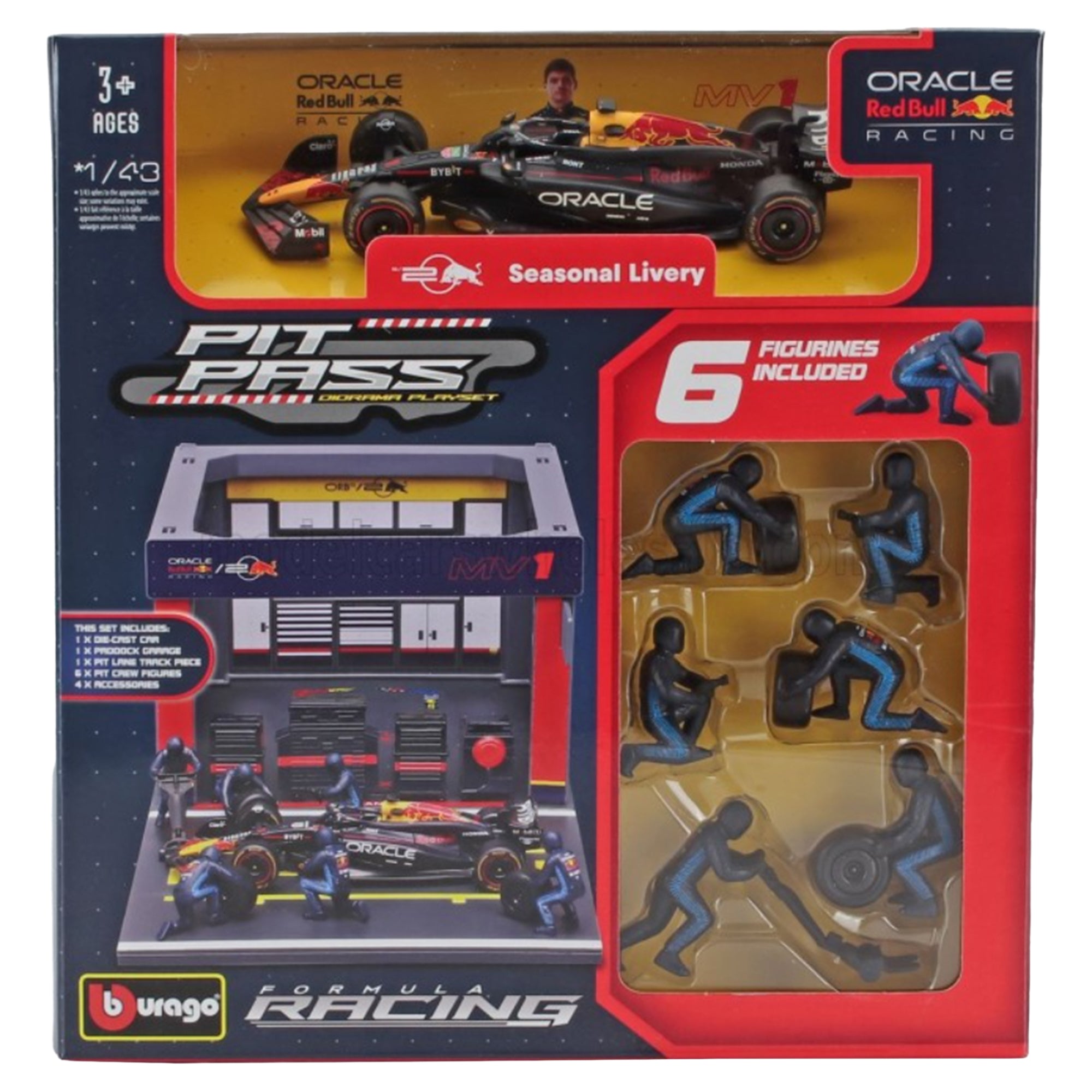 1:43 Formula Pit Pass - Red Bull Racing RB20 — Vehicle