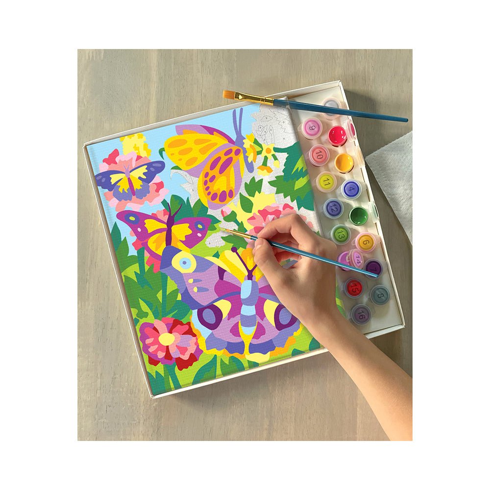 Bright Stripes iHeartArt Paint By Numbers- Butterflies + Blooms — Art - Image 4