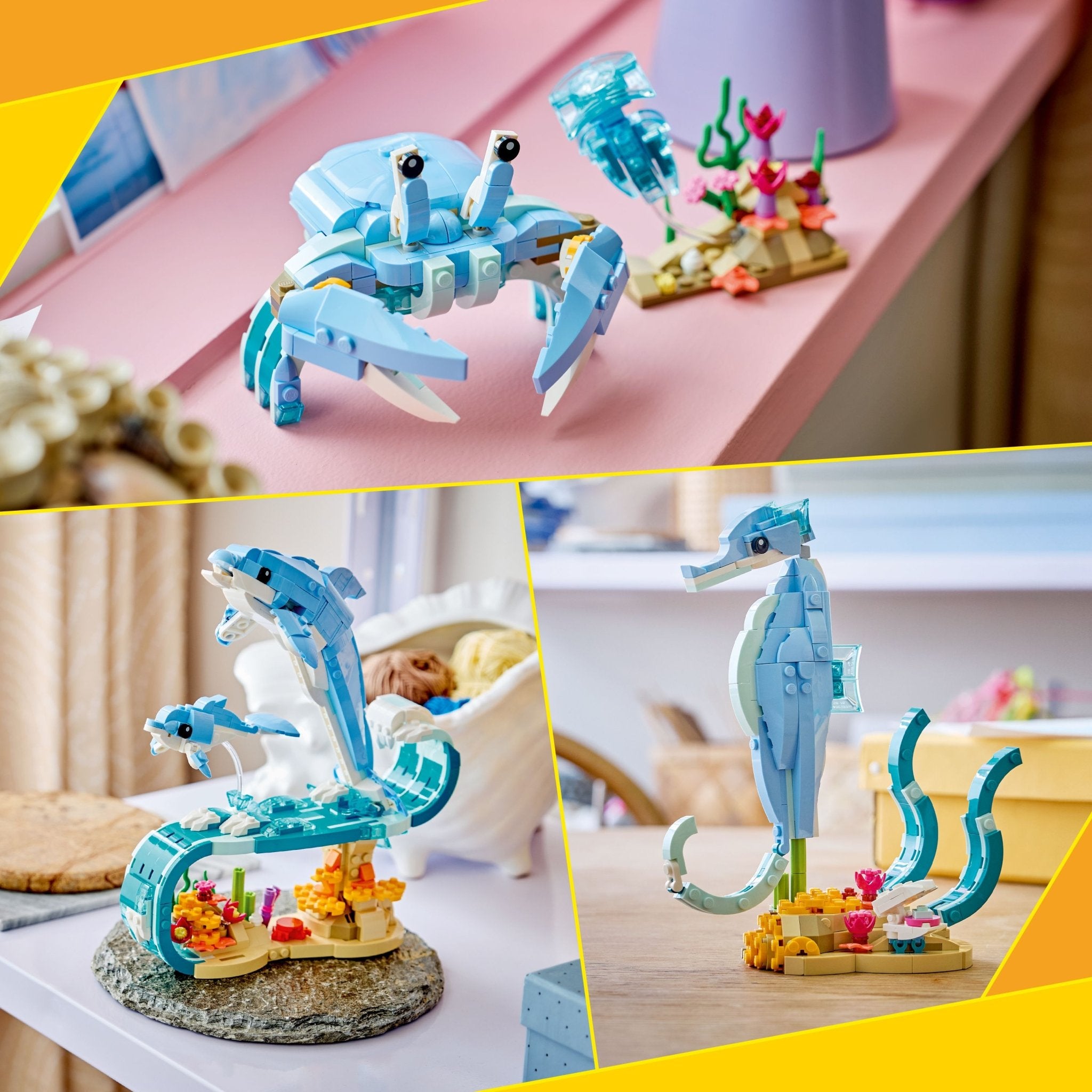 LEGO® Creator LEGO® Sea Animals: Beautiful Dolphins 31385 — Set - Image 3