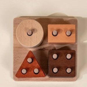 Coco Village Wooden Stacking Shapes - 12 pcs — Puzzle