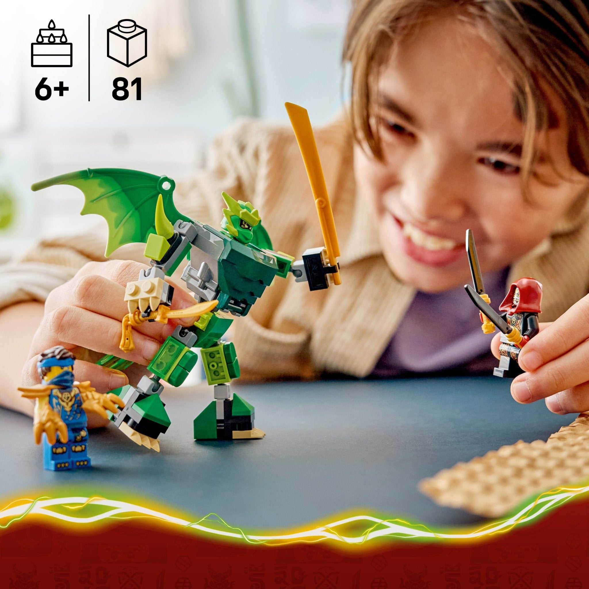LEGO® NINJAGO Lloyd's Dragon Mech Battle Pack 71862 — Toy - Image 2