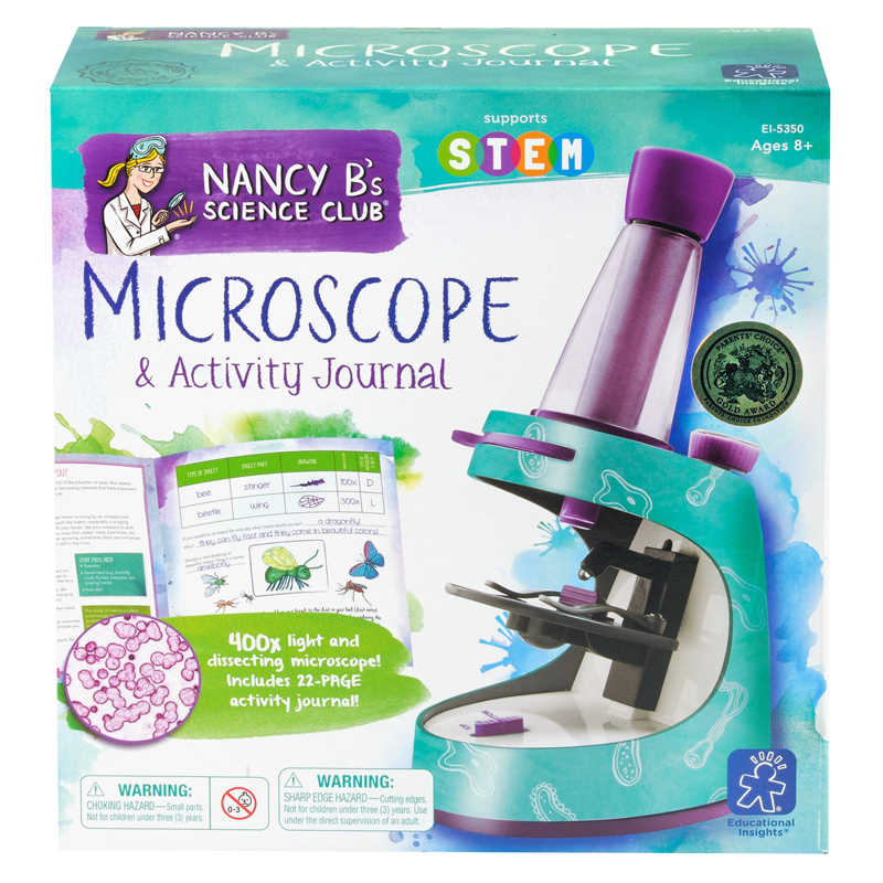 Educational Insights Nancy B's Science Club® Microscope & Activity Journal — Can