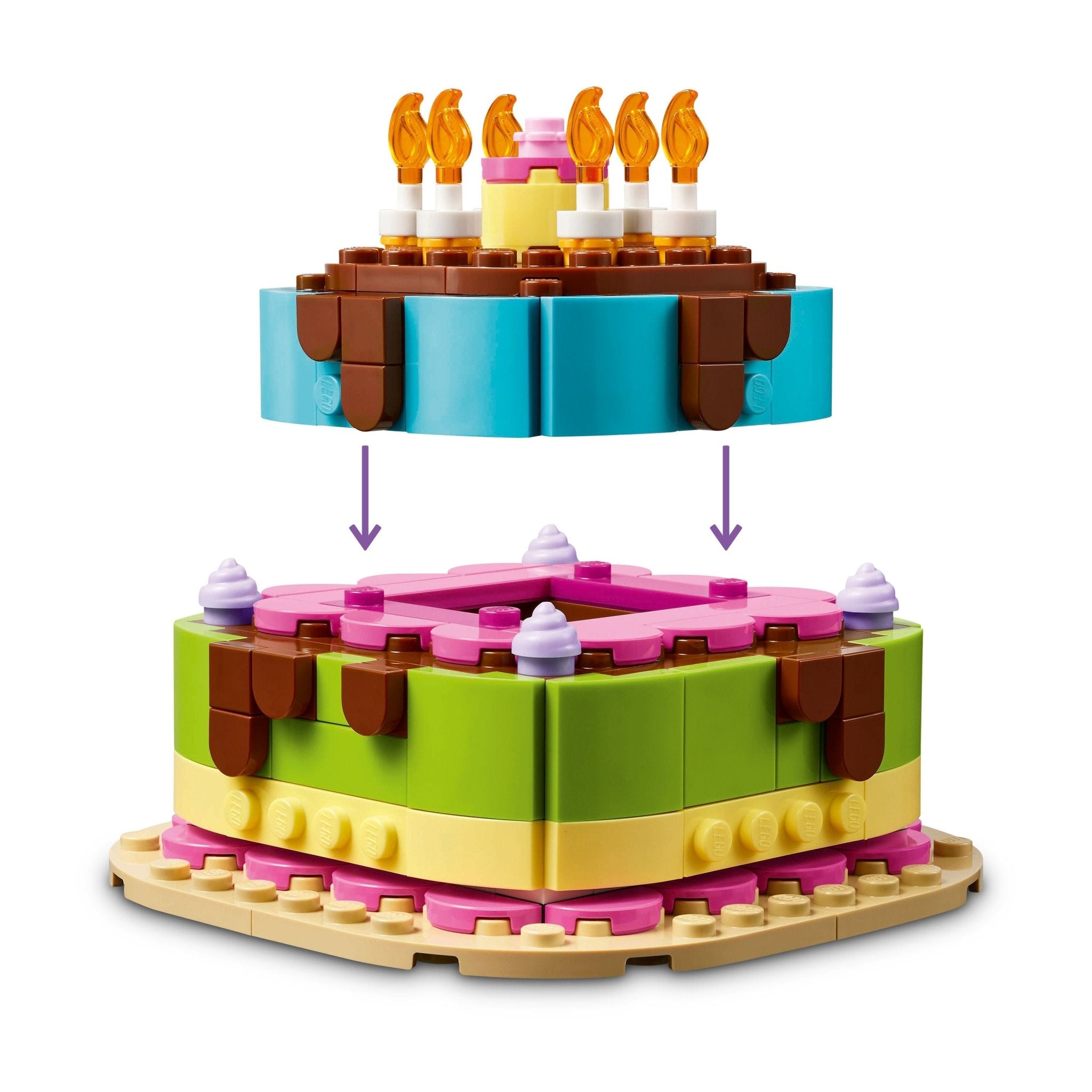 LEGO® Birthday Party Cake Craft for Kids 40815 — Toy - Image 3