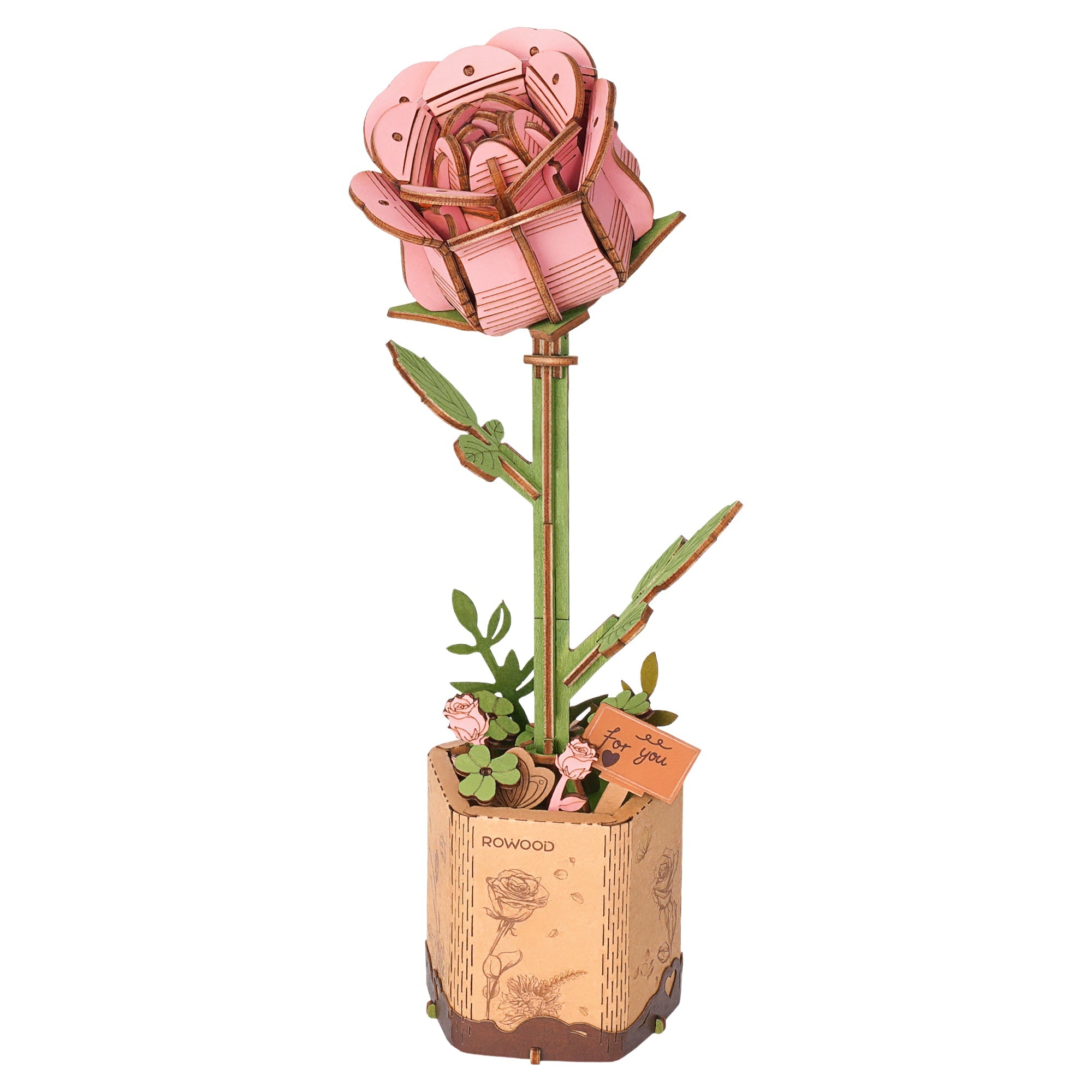 Rowood Pink Rose Model Kit — Art