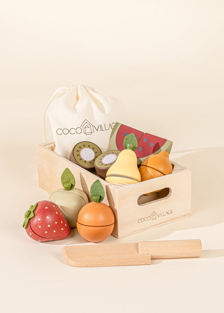 Coco Village Wooden Fruits playset — Basket