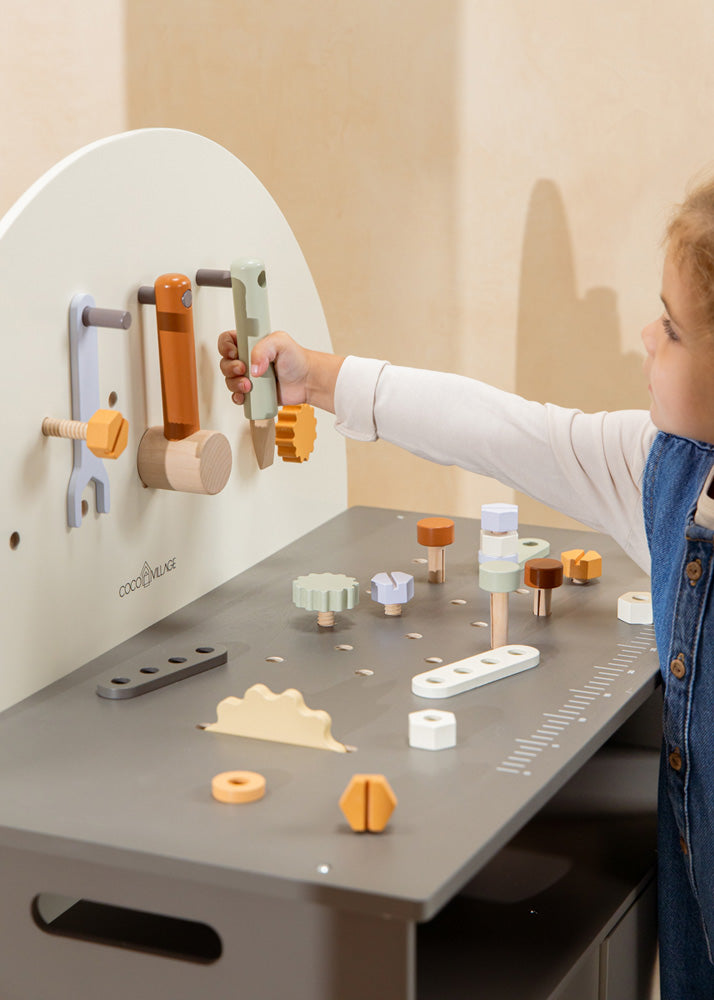 Coco Village Wooden Workbench Playset — Set - Image 32