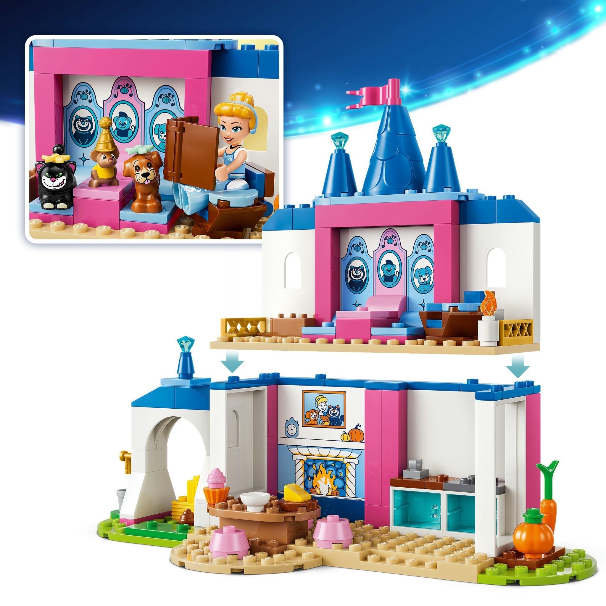 LEGO® Disney Princess Cinderella Animal Friends Castle 43283 — Toy - Image 5