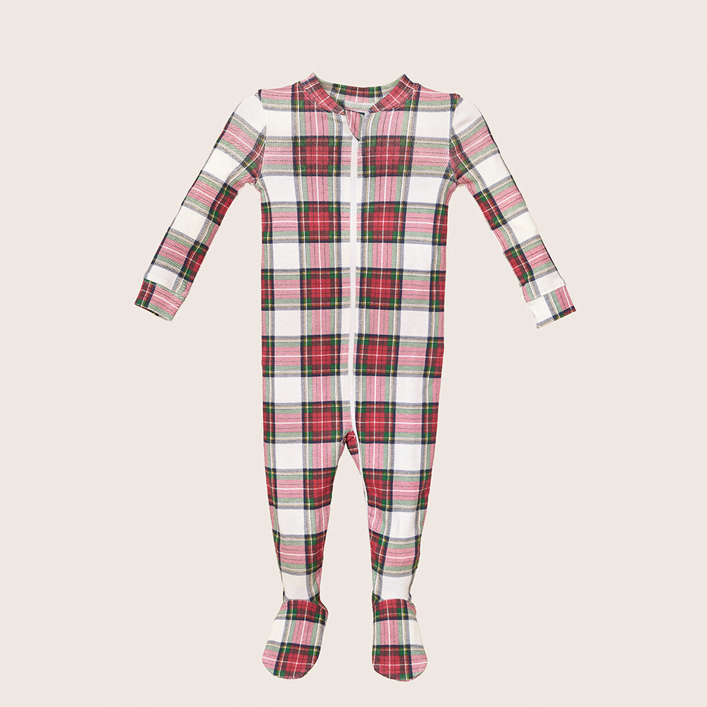 rise little earthling Holiday Sleeper BUHSL00 - Red Stripe / 0-3m — Diaper - Image 8