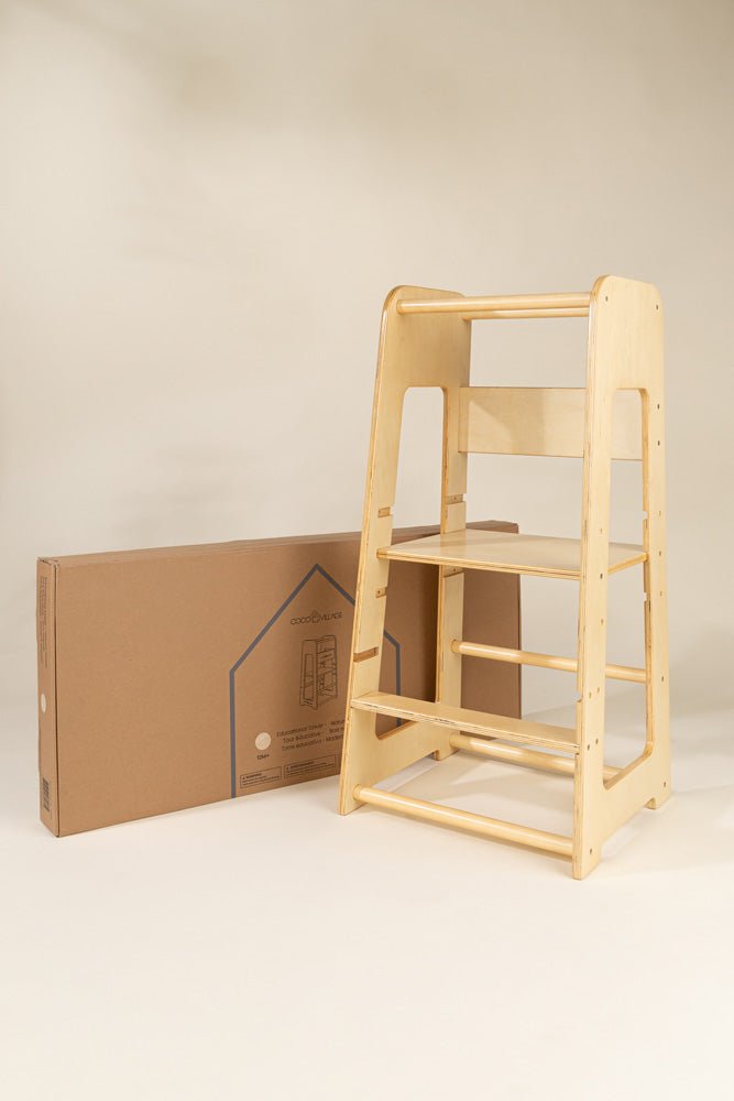 Coco Village Educational Tower - Natural Wood — Can - Image 12