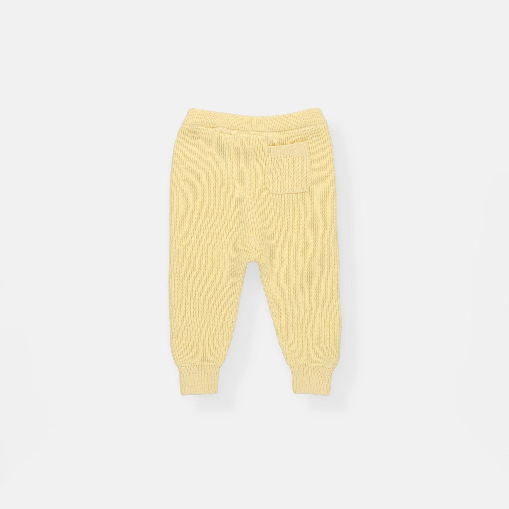 Rise Little Earthling Rib Knit Jogger - Yellow / 18-24m — Pant - Image 3