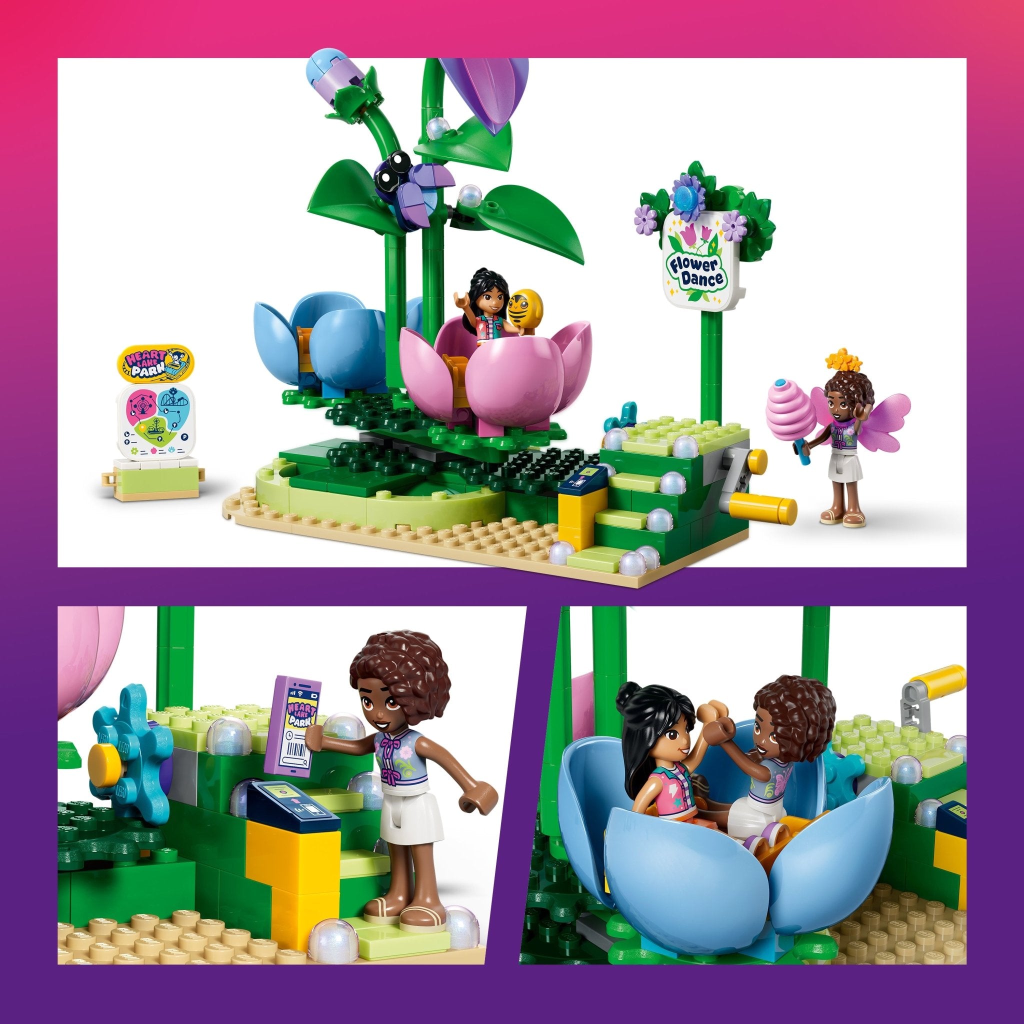 LEGO® Friends Spinning Flower & Fairy Teacup Ride 42702 — Toy - Image 3