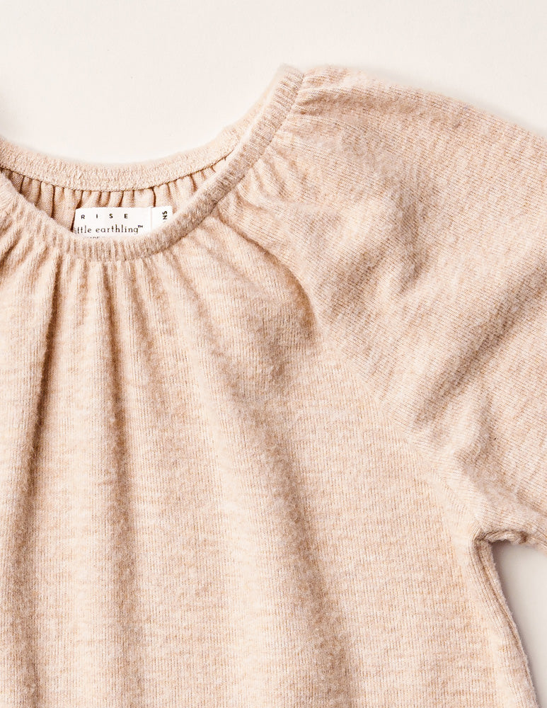 Rise Little Earthling Cozy Dress Oatmeal - Oatmeal / 12-18m - Image 2