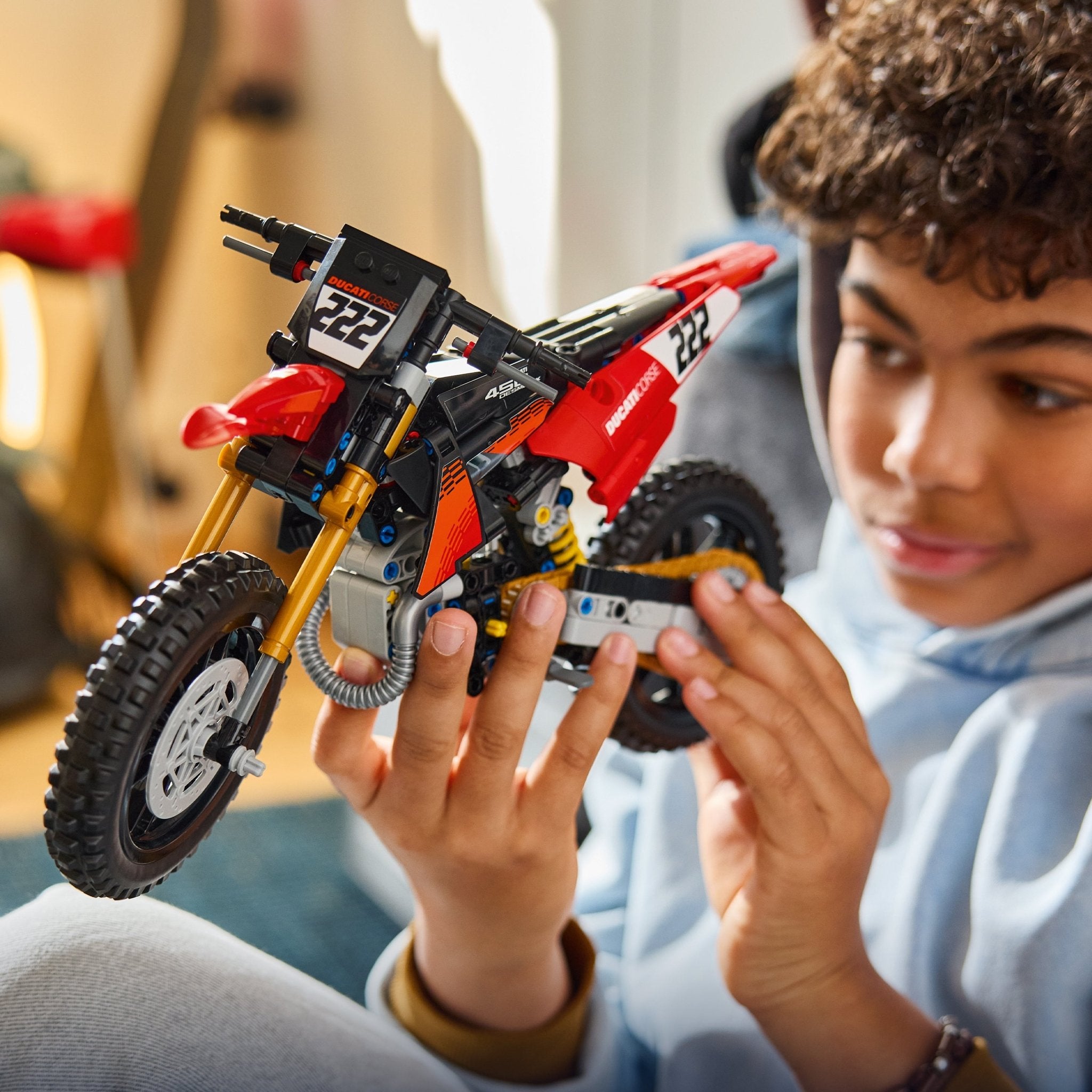 LEGO® Technic Ducati Desmo450 MX Factory Motorcycle 42238 — Toy - Image 2