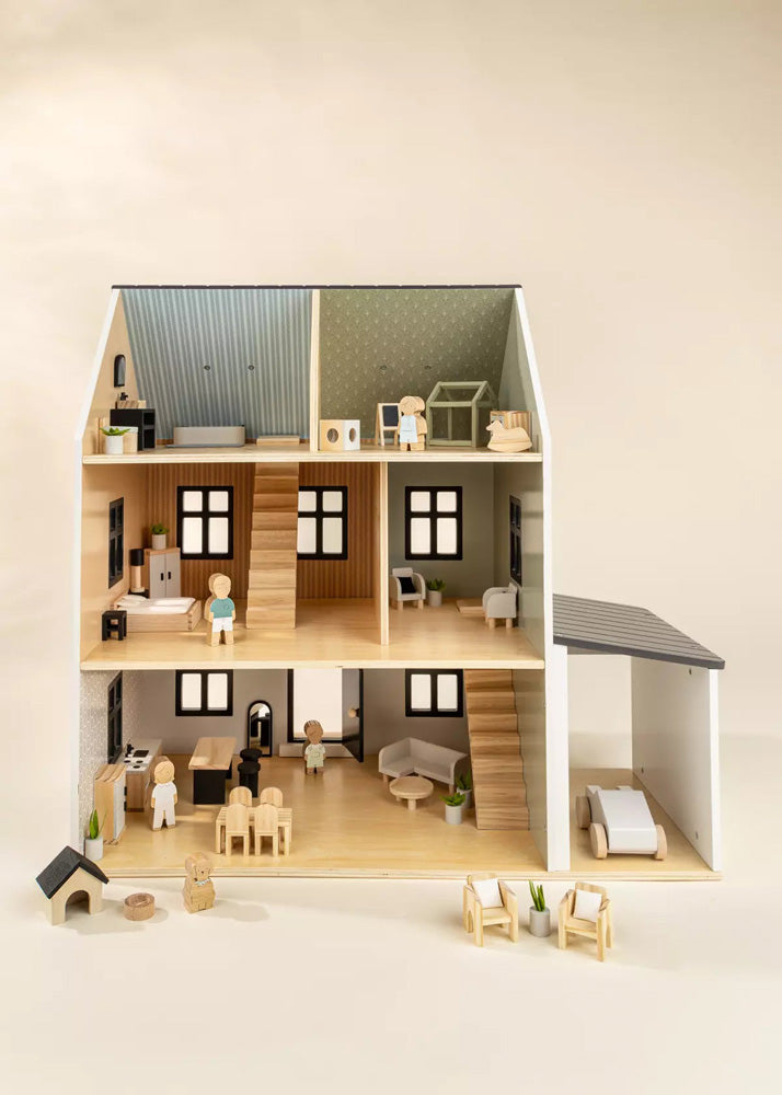 Coco Village Wooden Doll House Kids Room Furniture (7PCS) - Image 21