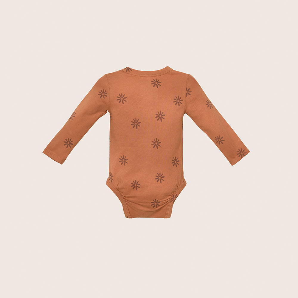 rise little earthling LS Graphic Bodysuit BUHON00 - Cream / 0-3m - Image 3