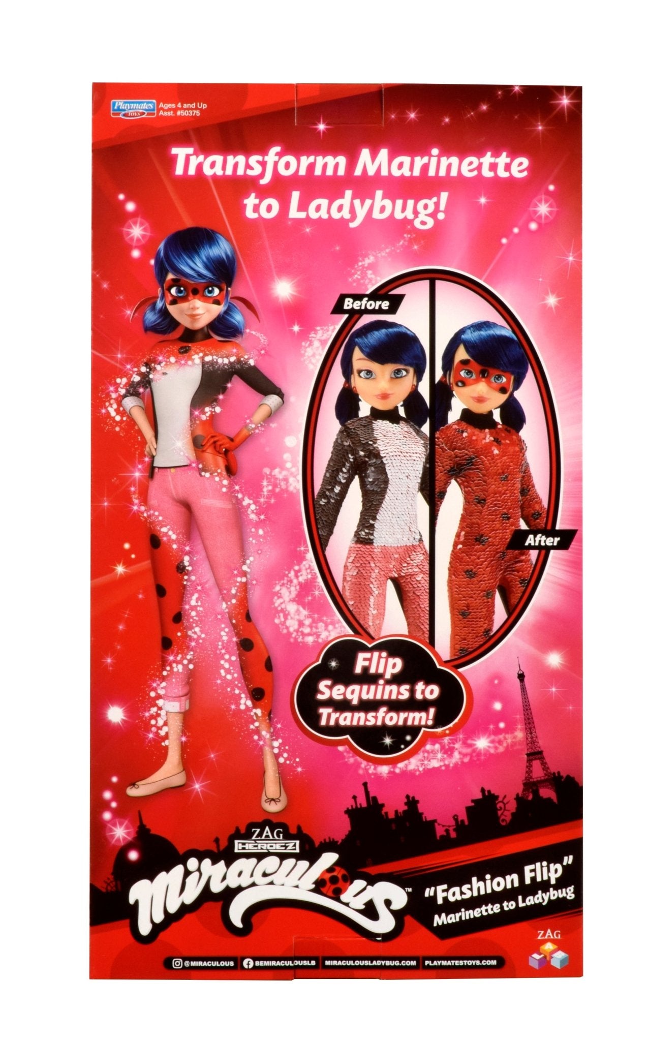 Miraculous Fashion Flip Marinette/Ladybug (Eng) — Doll - Image 2
