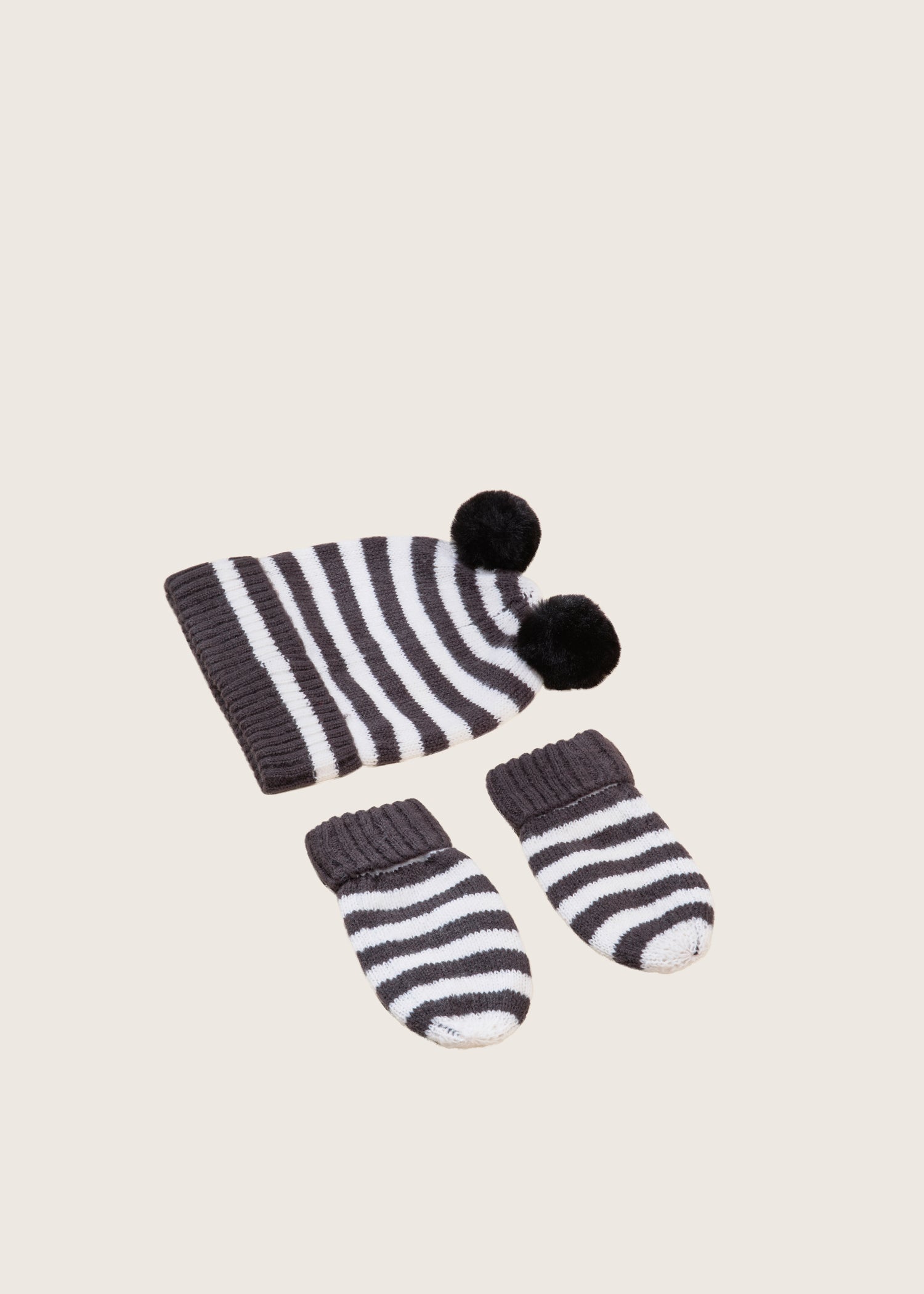 rise little earthling Knitted Pom Pom Hat TGHAC18 — Set - Image 2