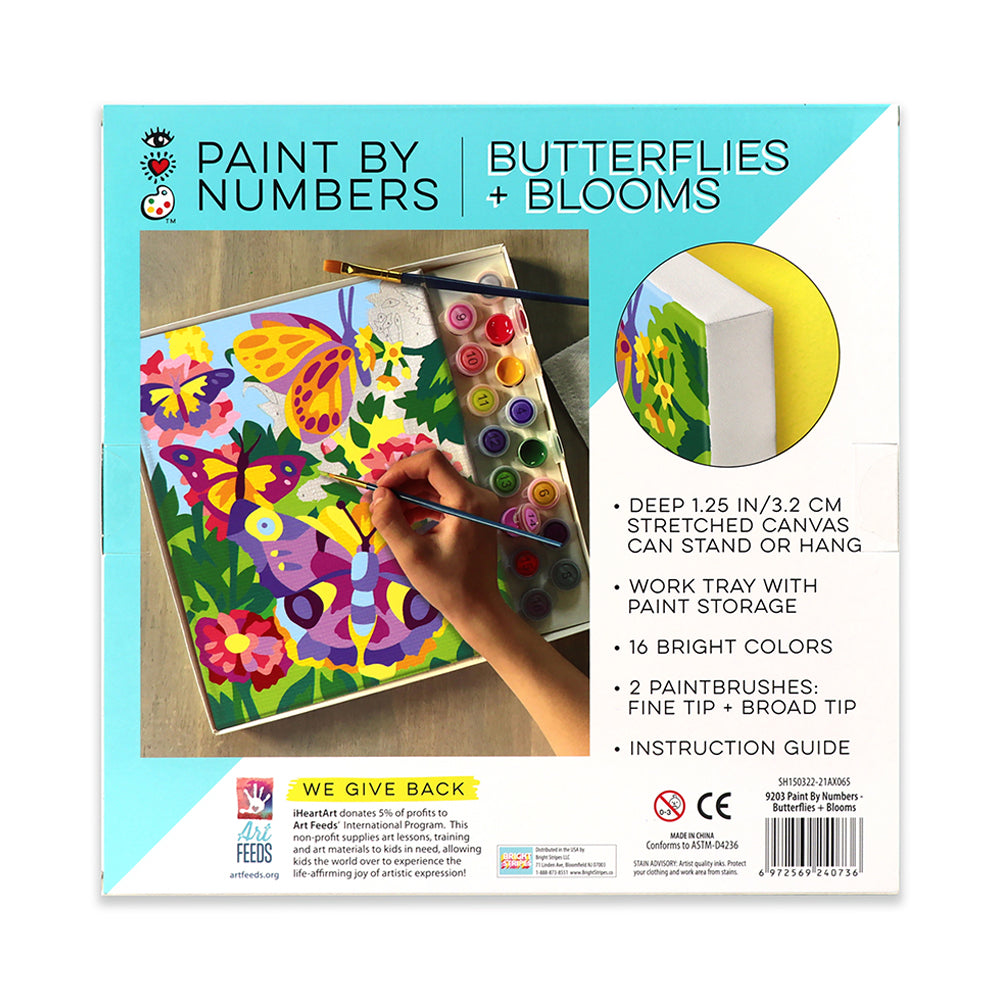 Bright Stripes iHeartArt Paint By Numbers- Butterflies + Blooms — Art - Image 10