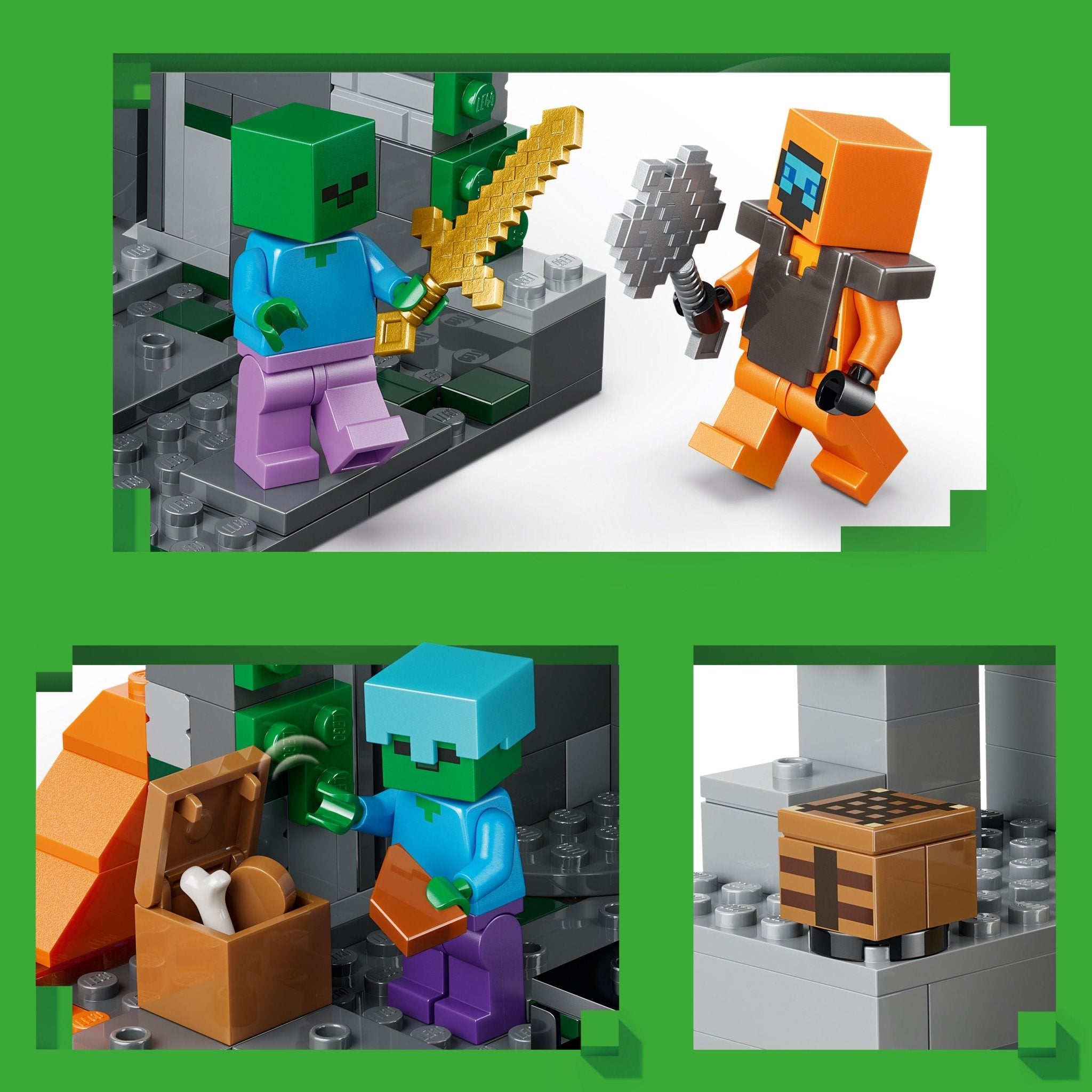 LEGO® Minecraft LEGO® Zombie Dungeon 21587 — Set - Image 4