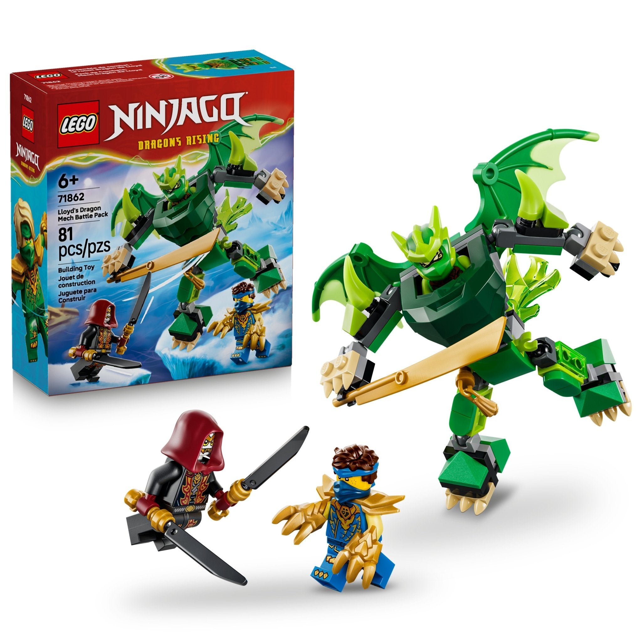 LEGO® NINJAGO Lloyd's Dragon Mech Battle Pack 71862 — Toy