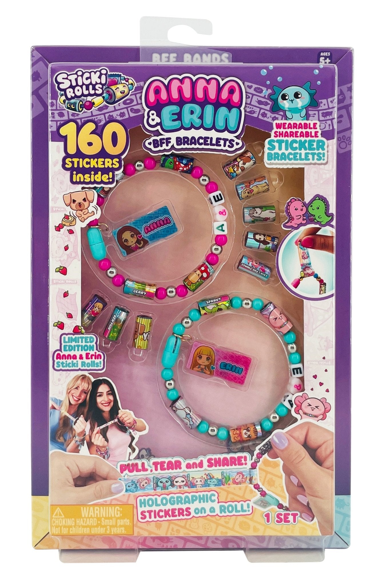 Sticki Rolls Anna & Erin Friendship Bracelets 2 Pack — Set