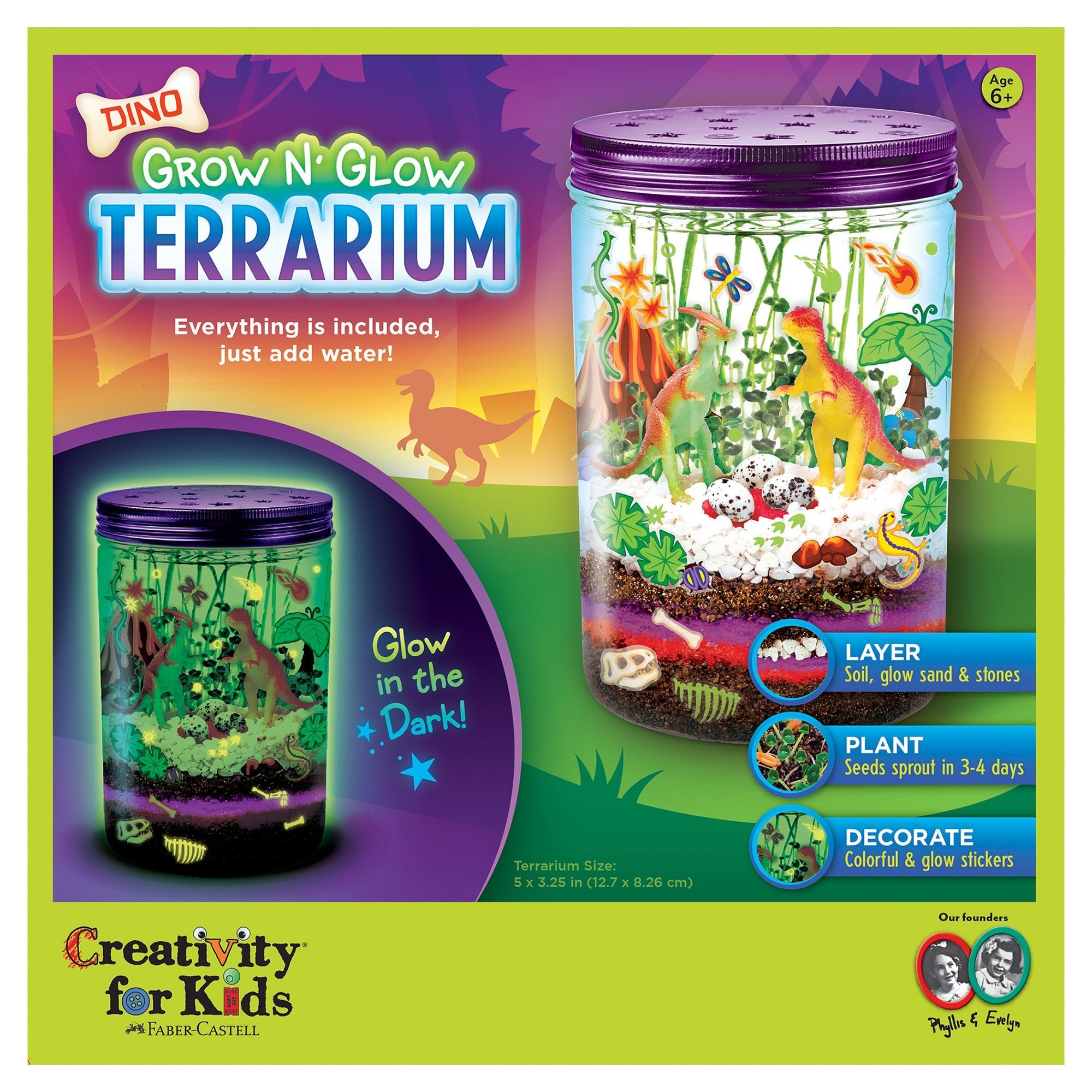 Grow N' Glow Dino Terrarium — Art
