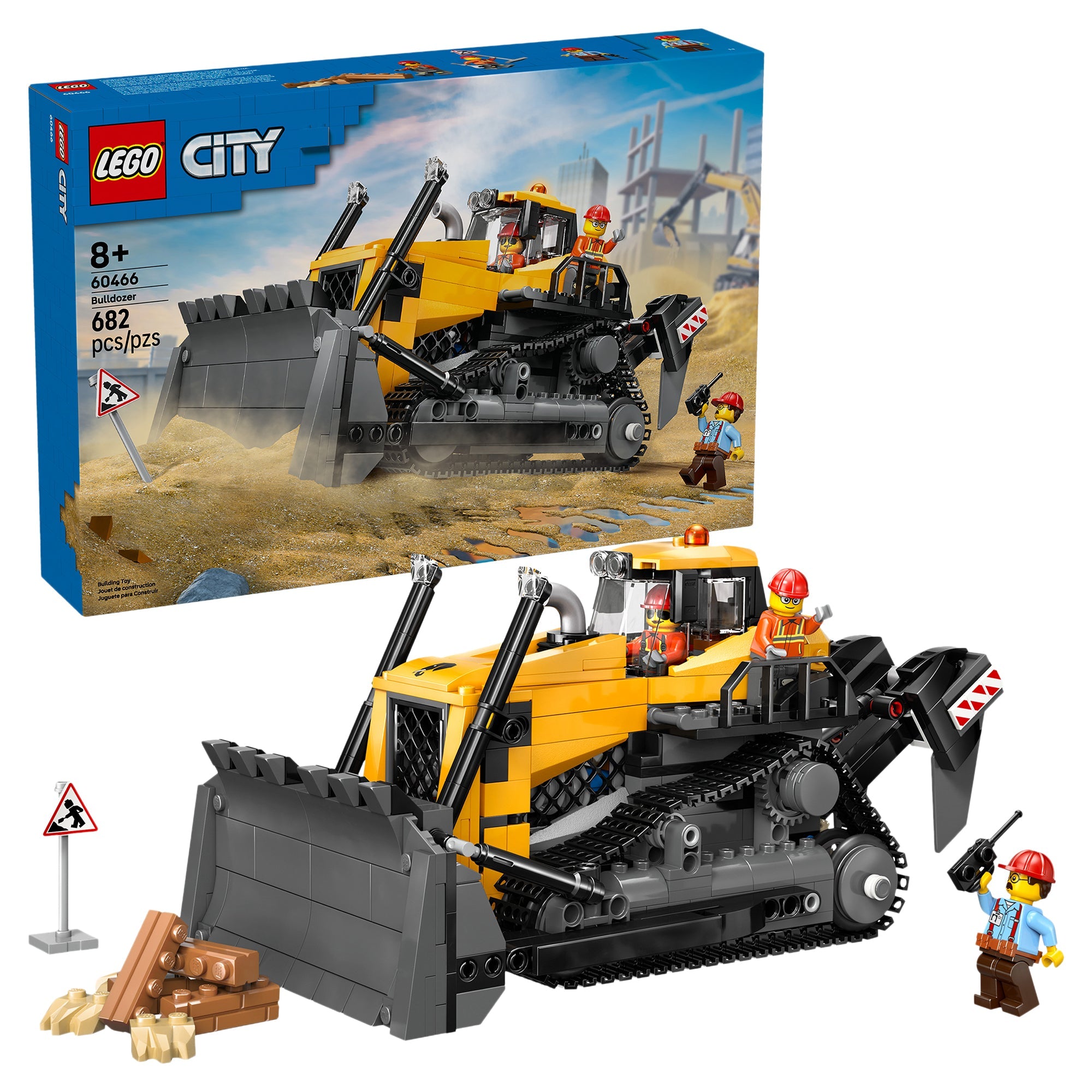LEGO® City Yellow Bulldozer 60466 — Vehicle